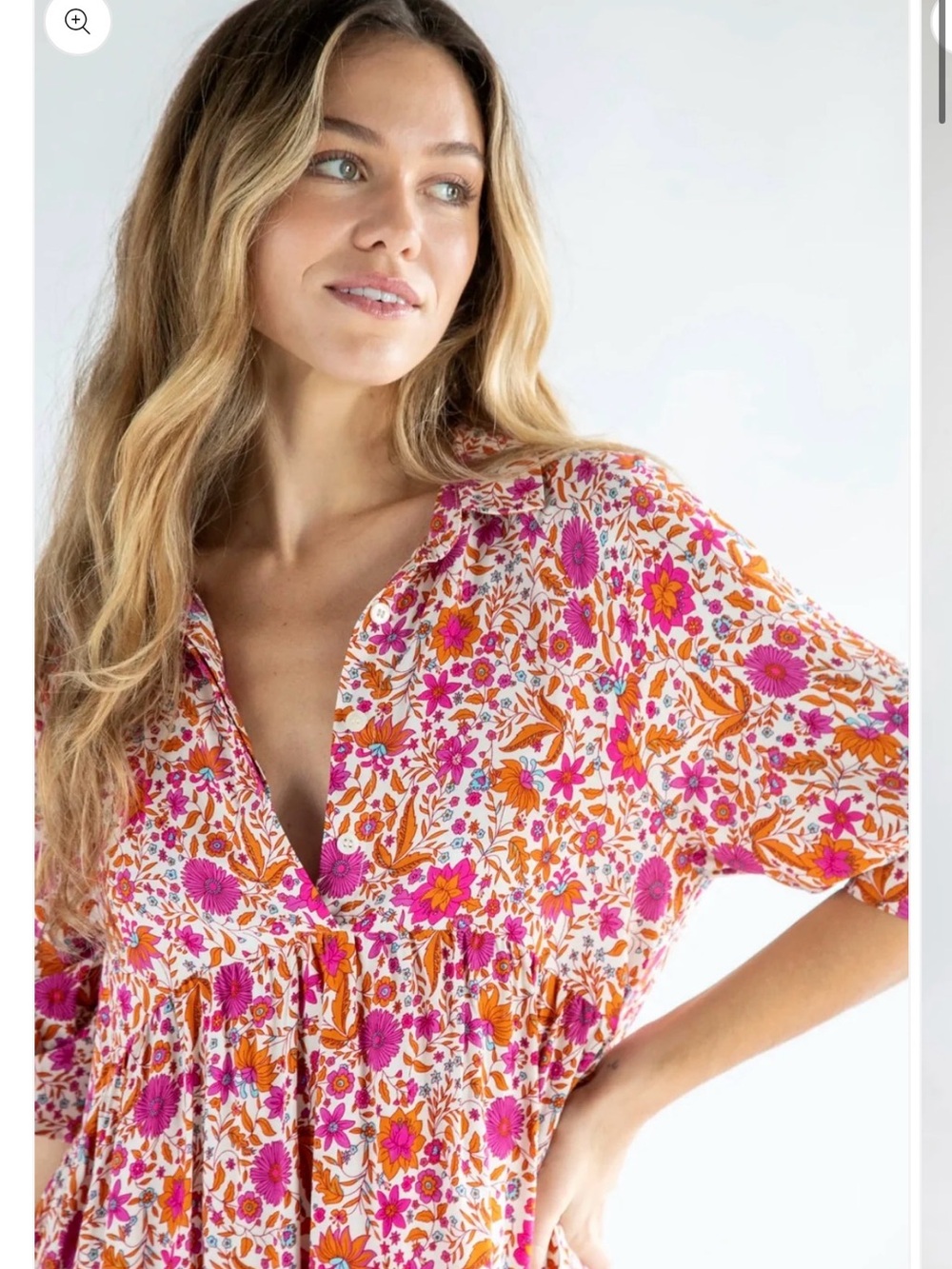 NATURAL LIFE BOHO Floral Tiered Midi Dress CHICH AND WESTER